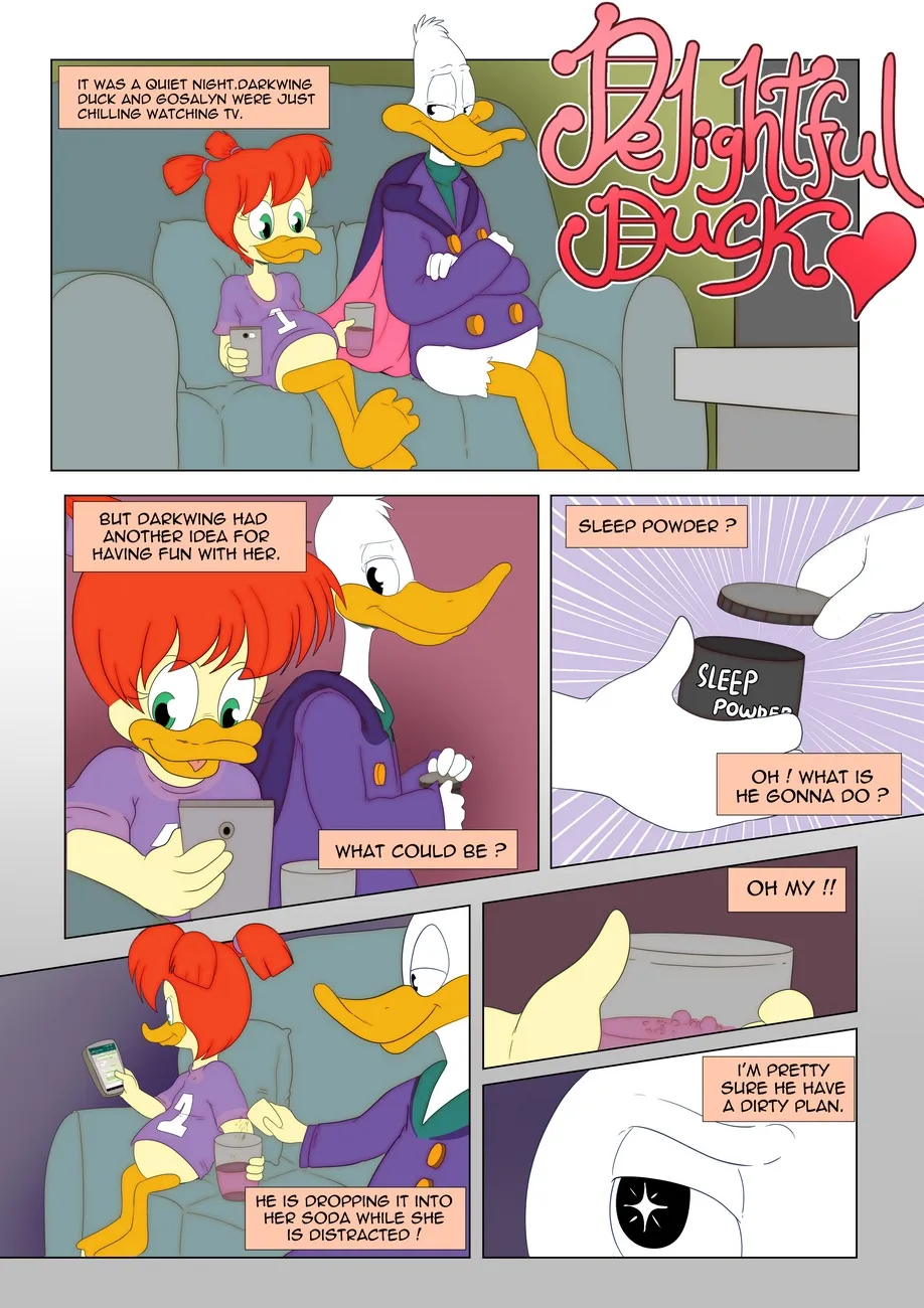 Delightful Duck porno comics