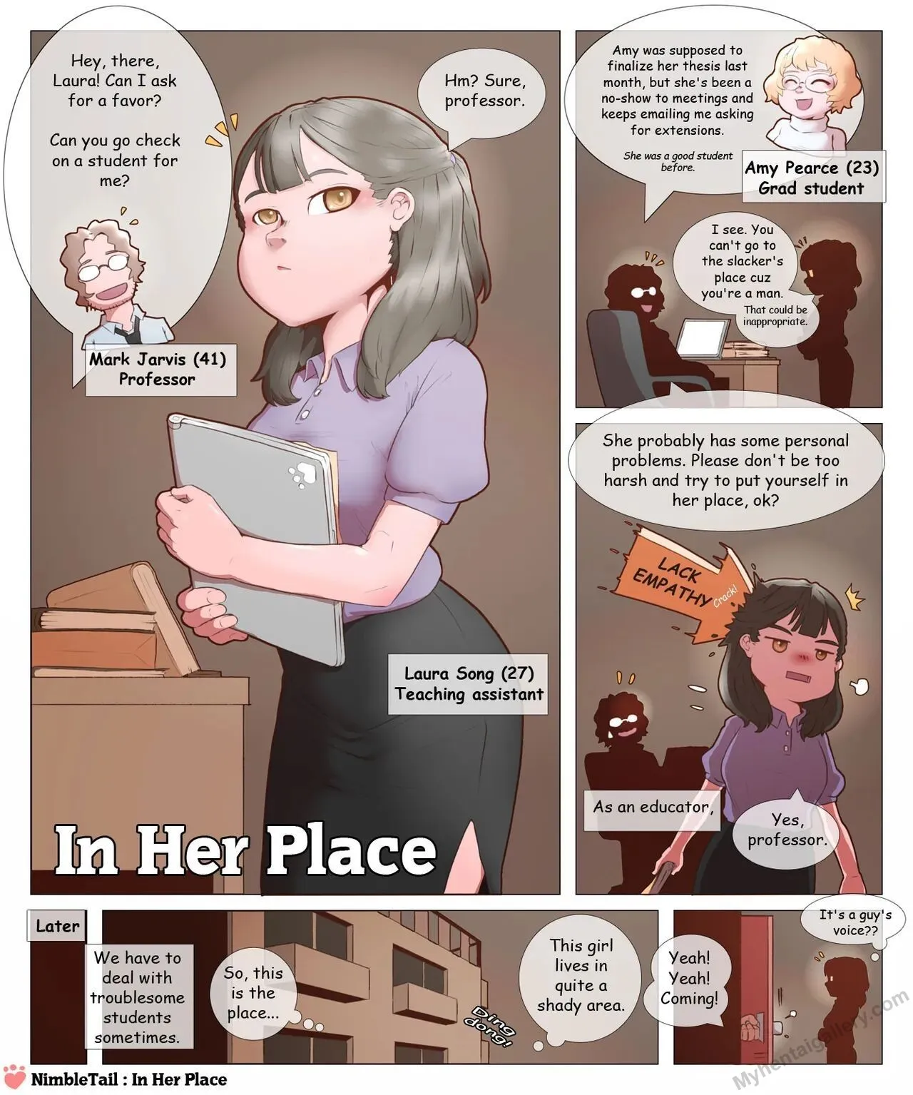 In Her Place porno comics Cover