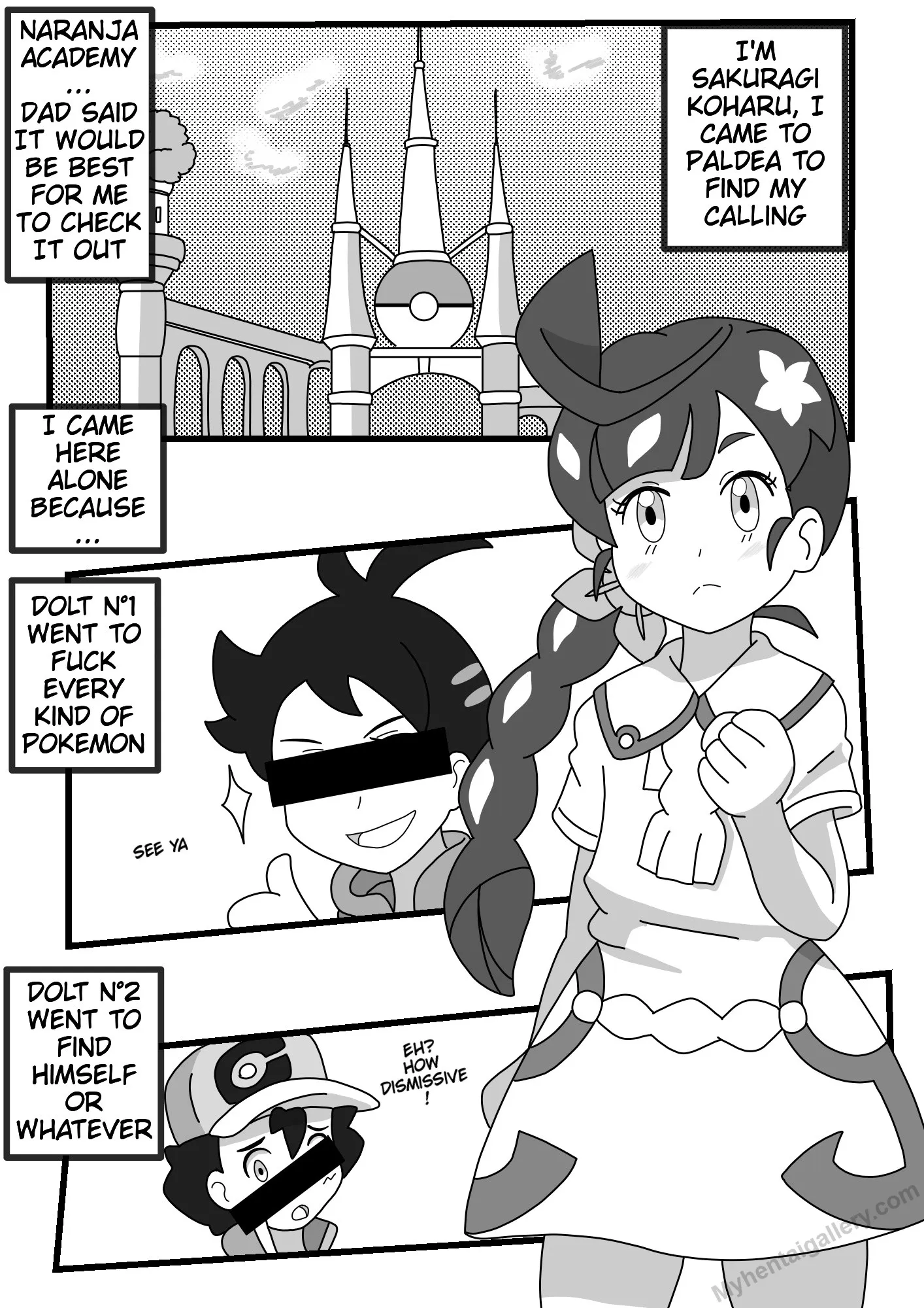 Koharu's Funny Adventures In Paldea porno comics Cover
