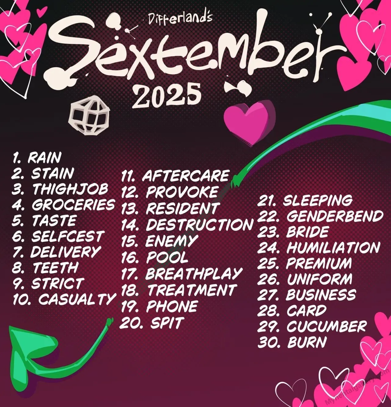 Differland's 2025 Sextember porno comics Cover