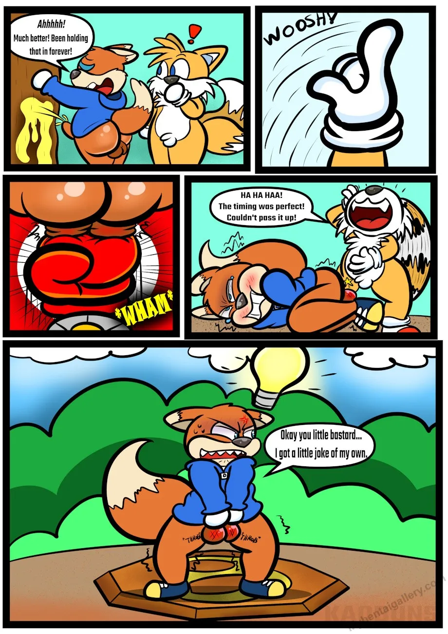 Conker Vs Tails porno comics Cover