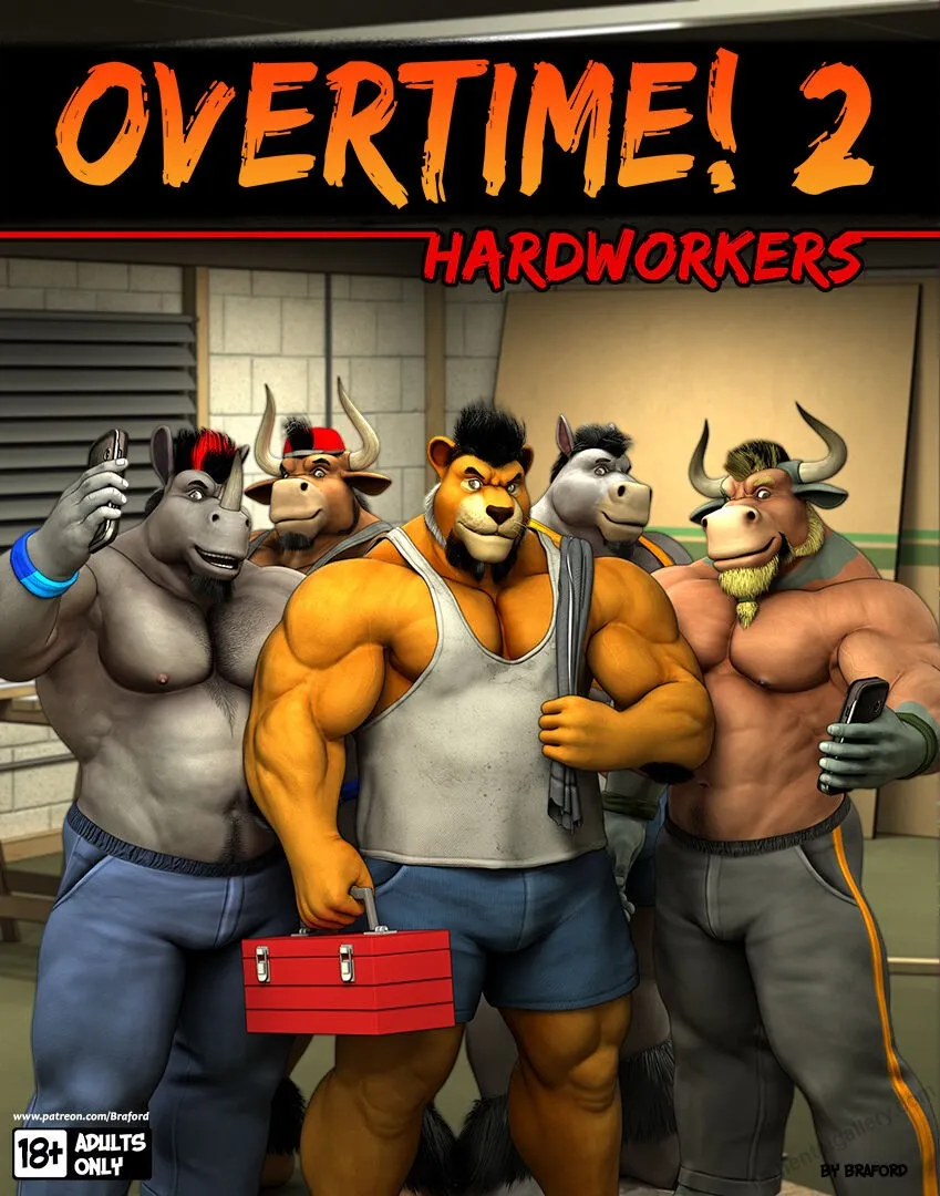 Overtime! 2 - Hardworkers porno comics Cover