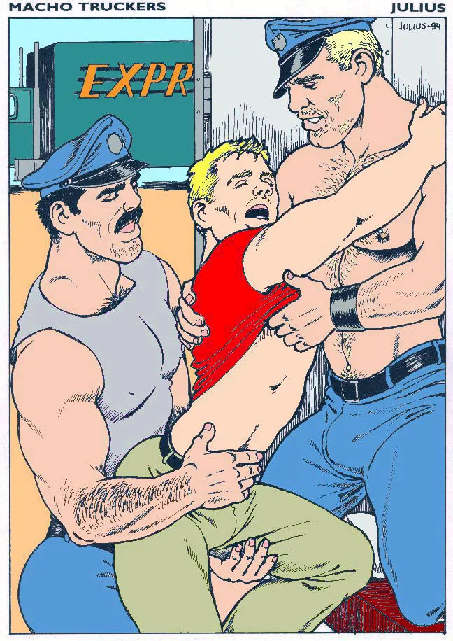 Macho Truckers porno comics Cover