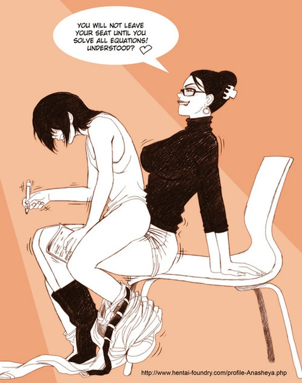 Teacher's Punishment porno comics