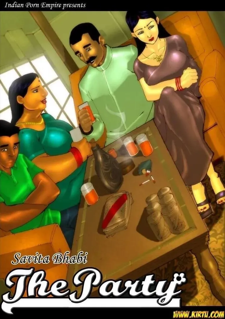 Savita Bhabhi 3 - The Party porno comics Cover