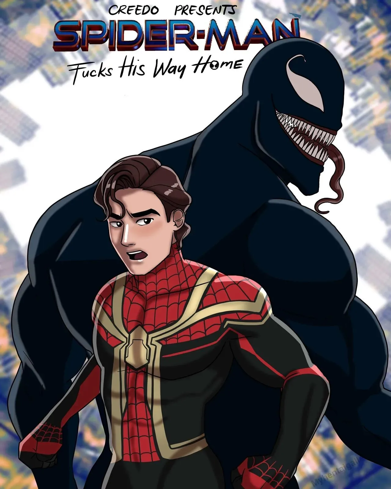 Spider-Man Fucks His Way Home porno comics Cover