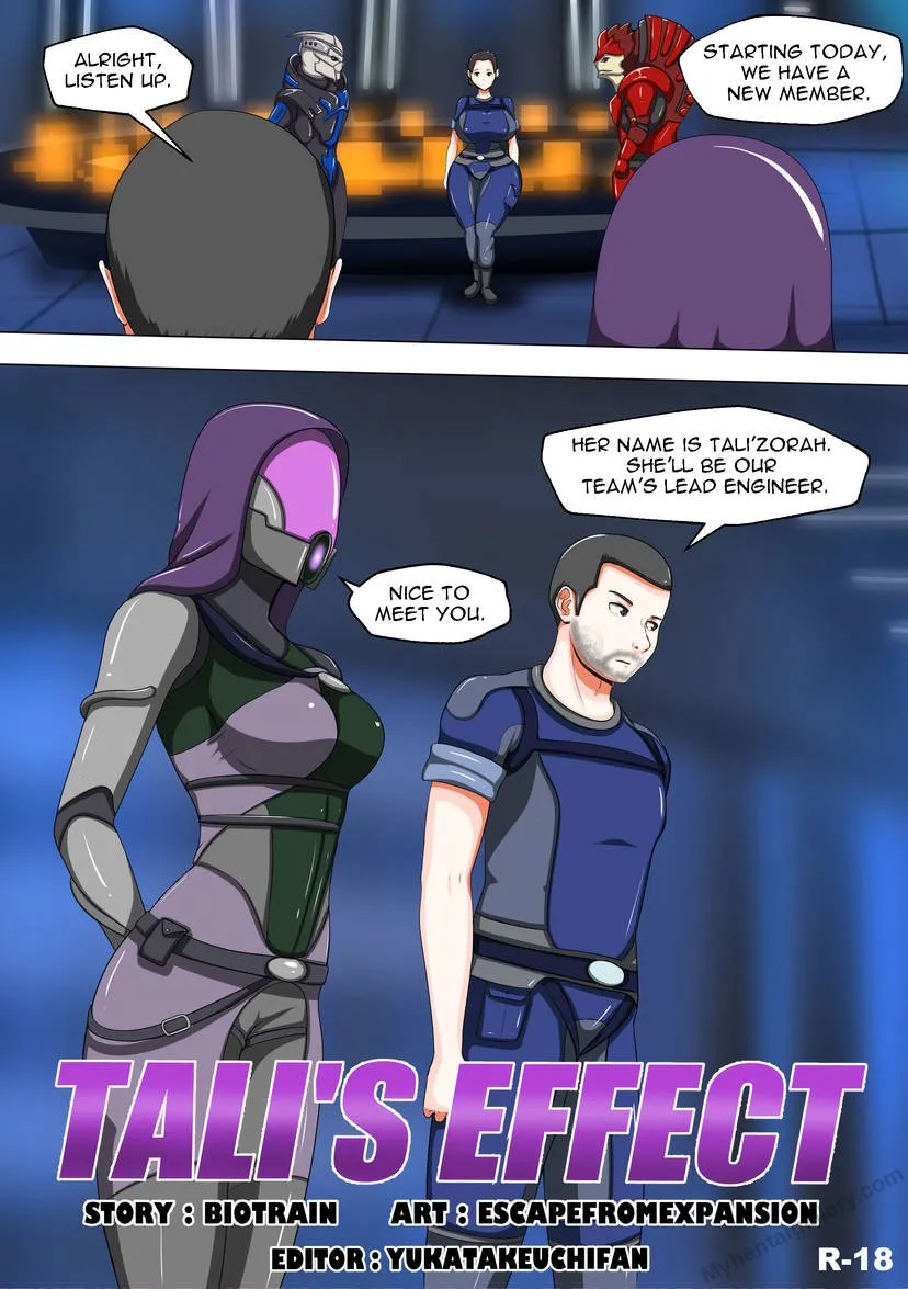 Tali's Effect porno comics Cover