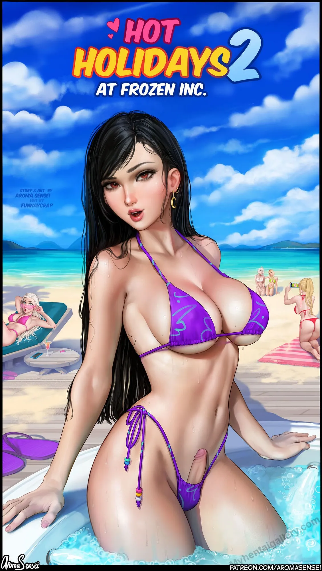 Hot Holidays At Frozen Inc. 2 (Futa Version) porno comics Cover
