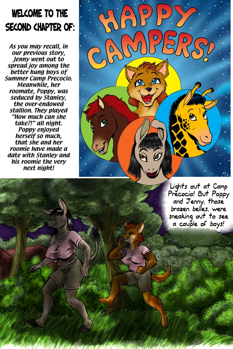 Happy Campers! 2 porno comics Cover