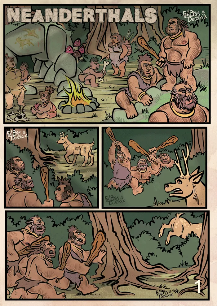 Neanderthals porno comics Cover