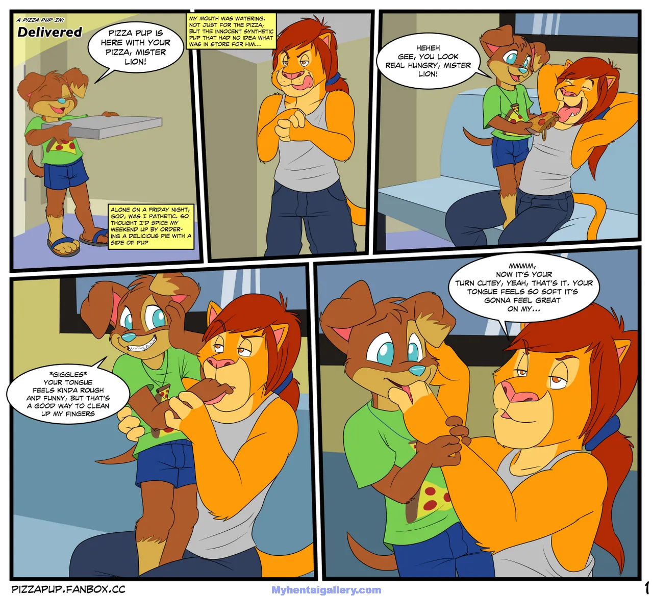 Pizza Pup - Delivered porno comics