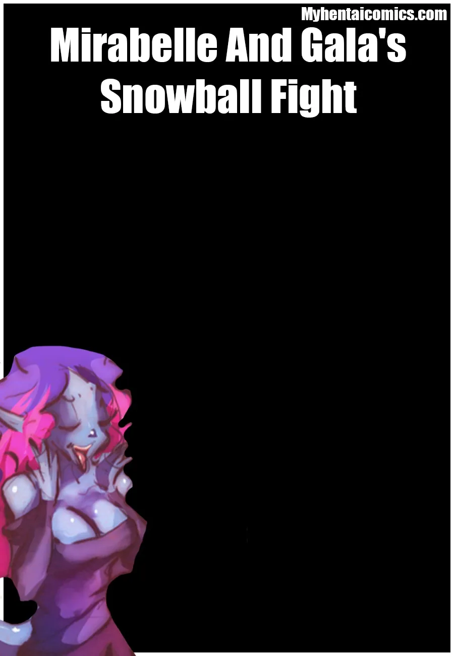 Mirabelle And Gala's Snowball Fight porno comics Cover