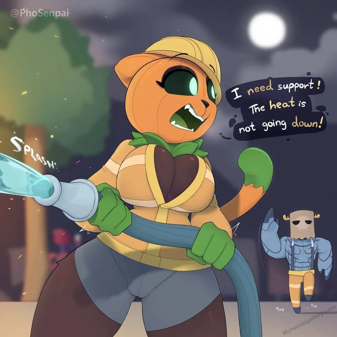 Pumpkat In Rescue porno comics Cover