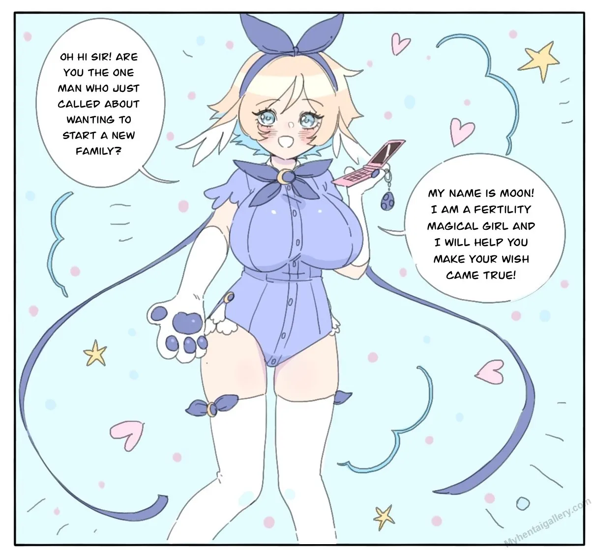 Pregnancy Process With Moon porno comics Cover