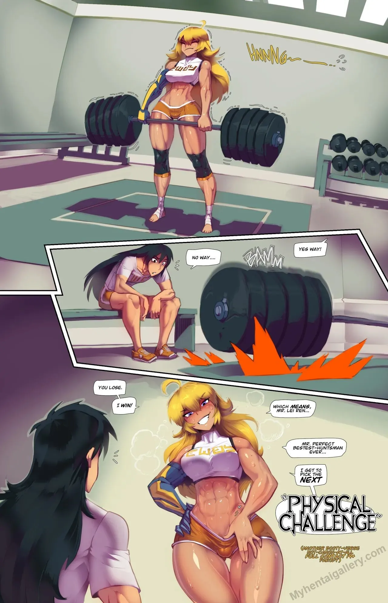 Physical Challenge porno comics Cover