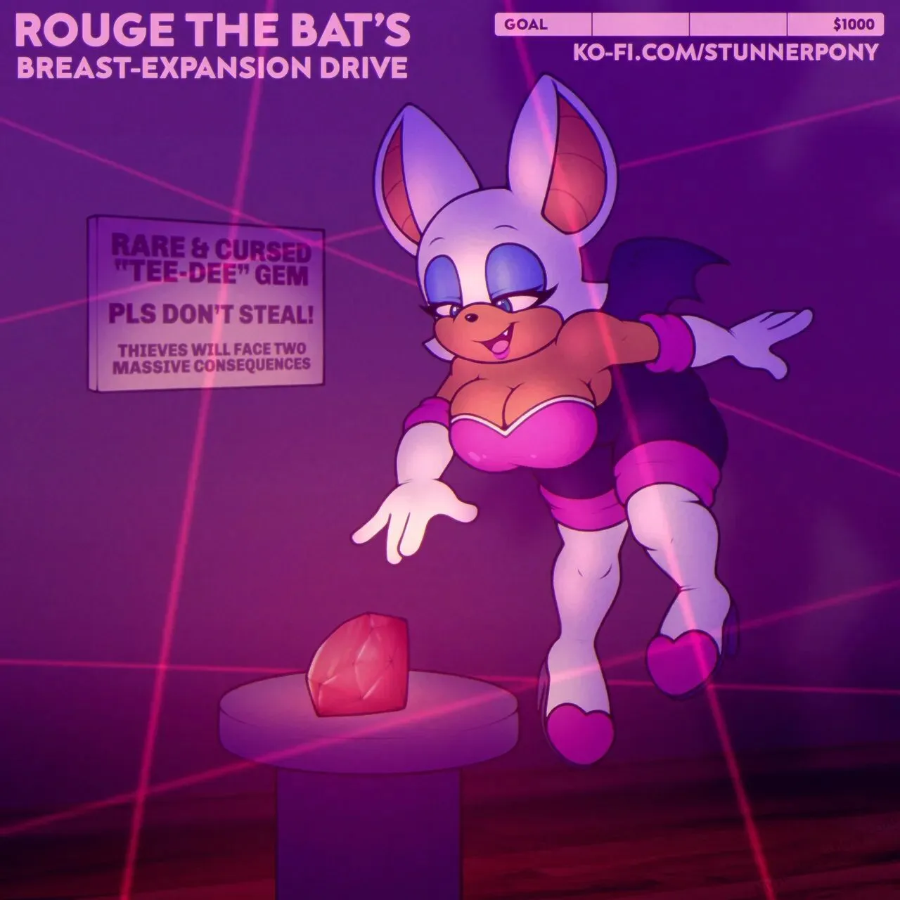 Rouge The Bat Growth Drive porno comics