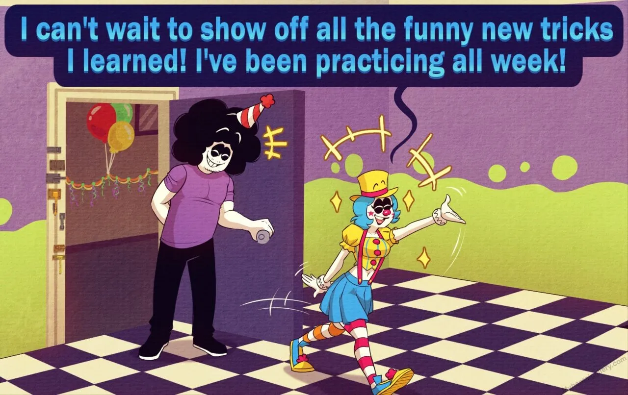 I Heard He Likes Clowns porno comics Cover