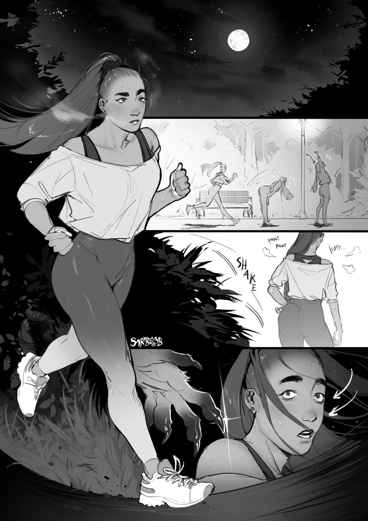 Werewolf x Jogger porno comics