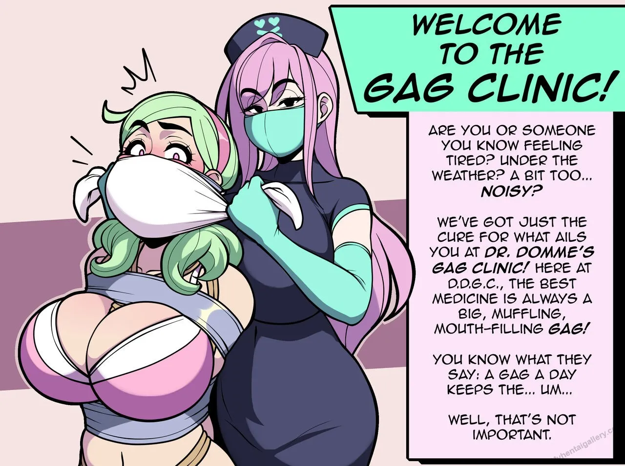 Dr Domme's Gag Clinic porno comics