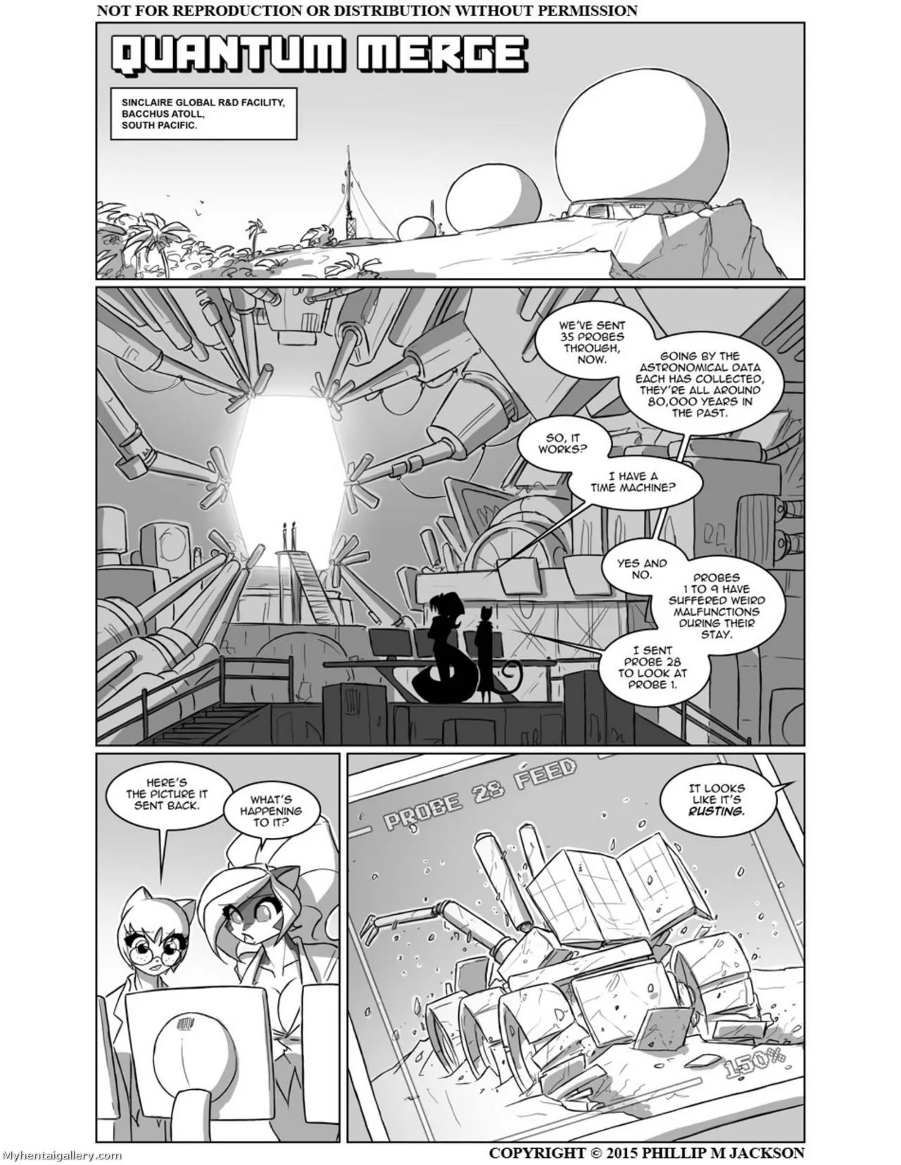 Quantum Merge porno comics Cover