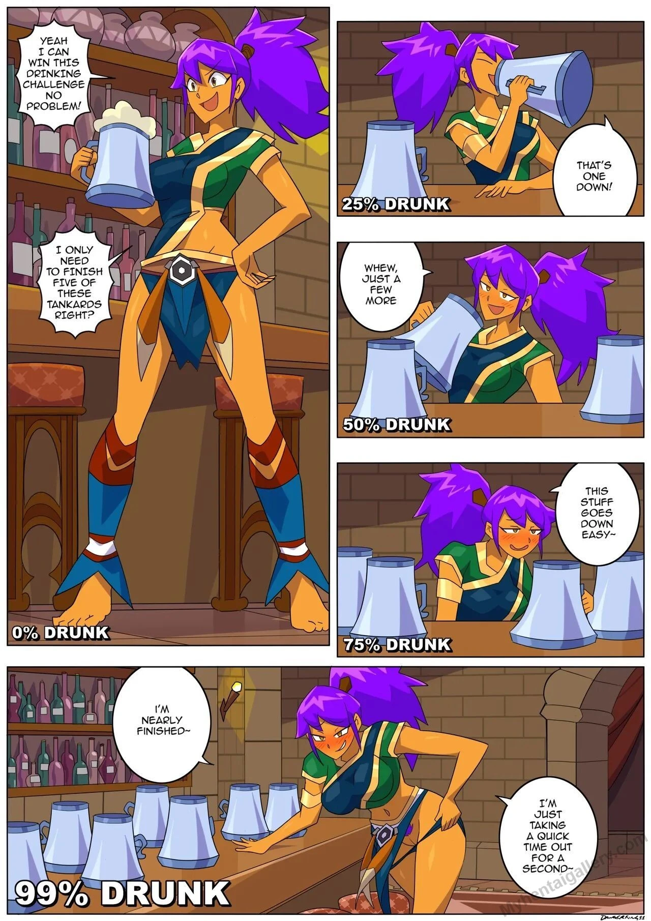Kayutex's Drinking Contest porno comics