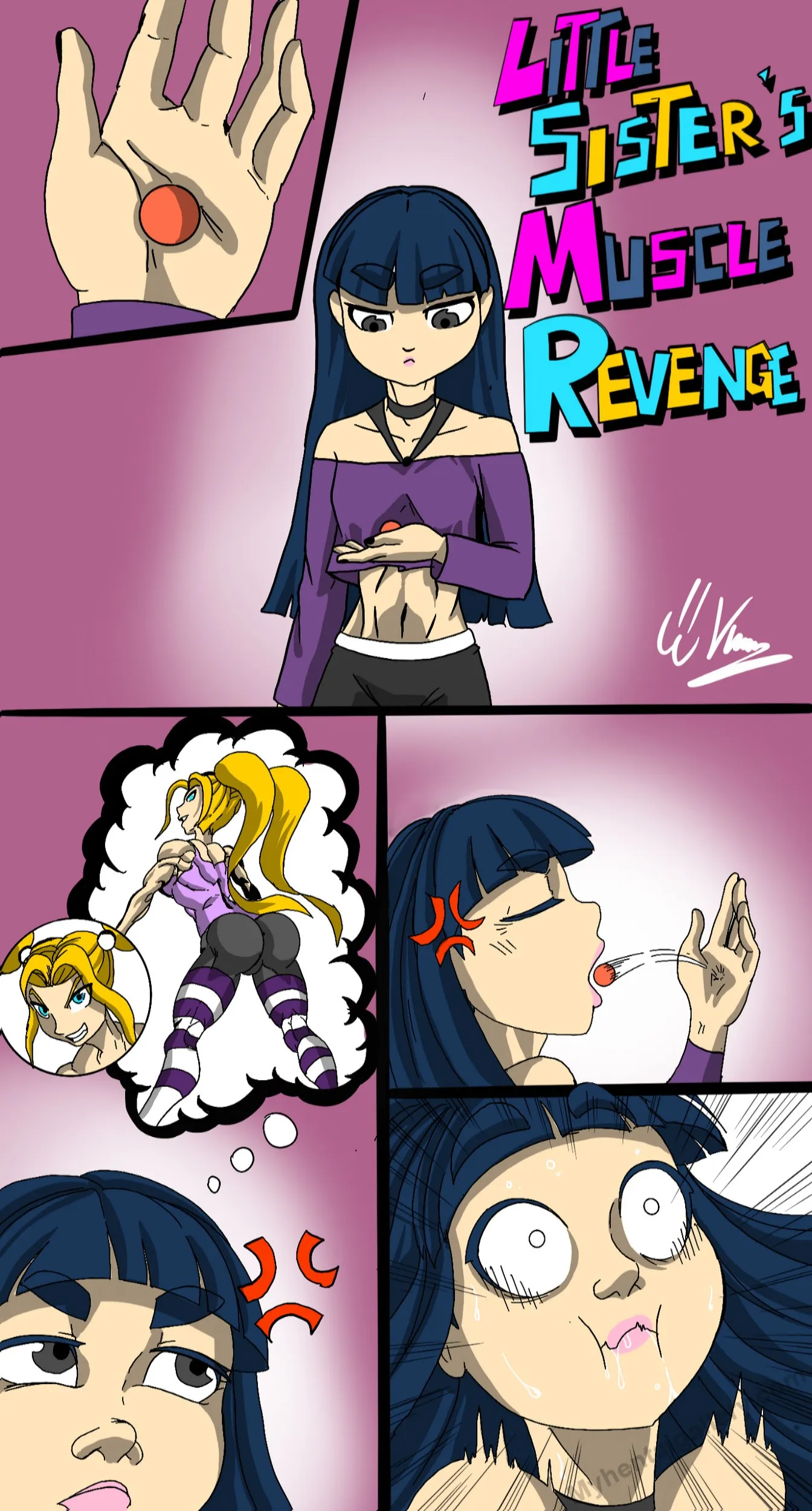 Little Sister's Muscle Revenge 1 porno comics Cover