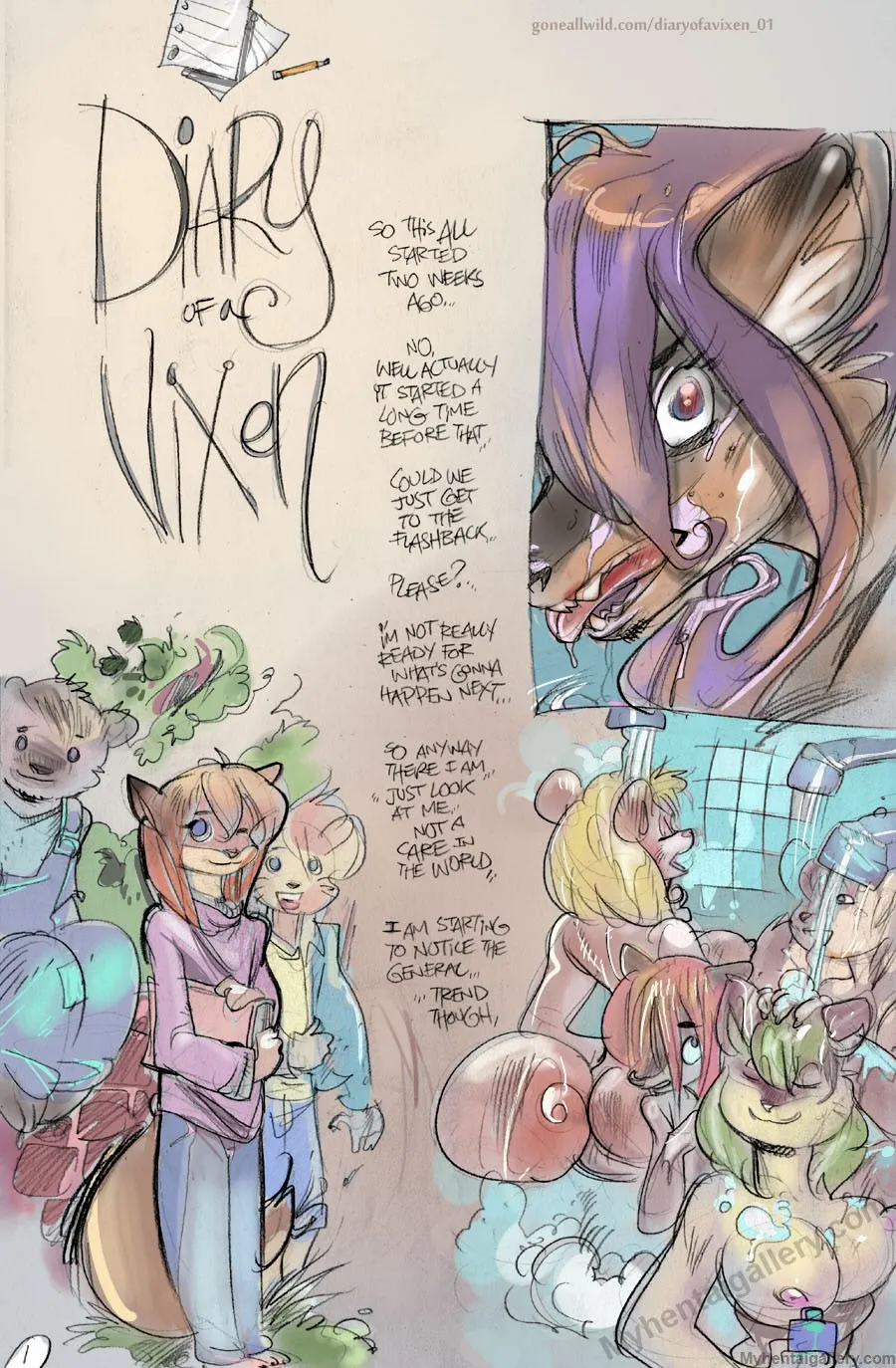 Diary Of A Vixen 1 porno comics Cover