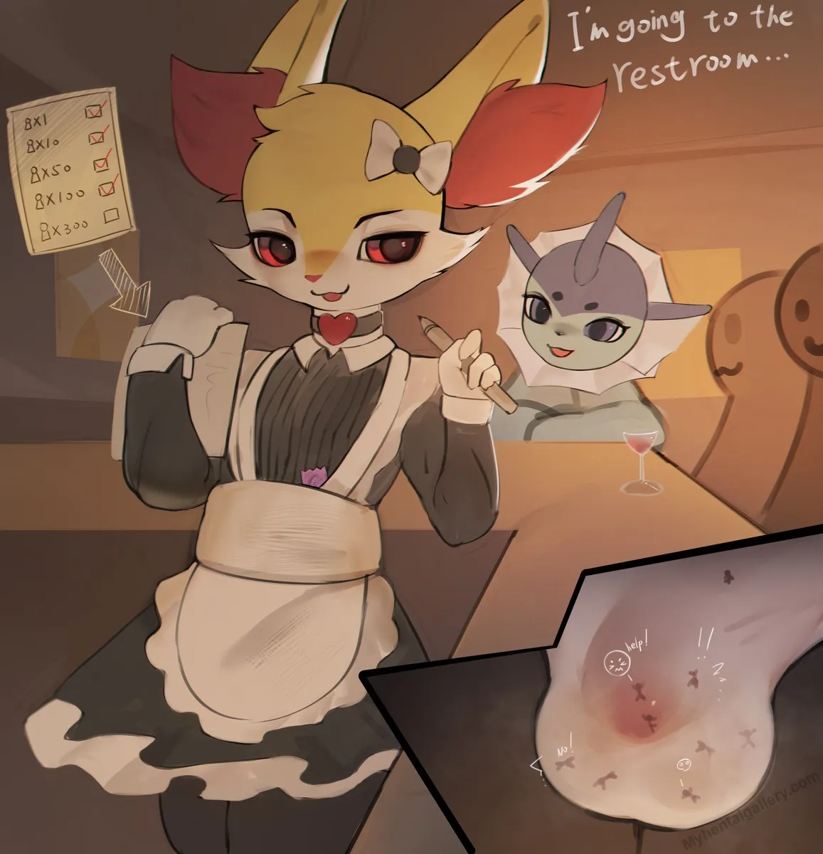 Special Services Of Braixen porno comics