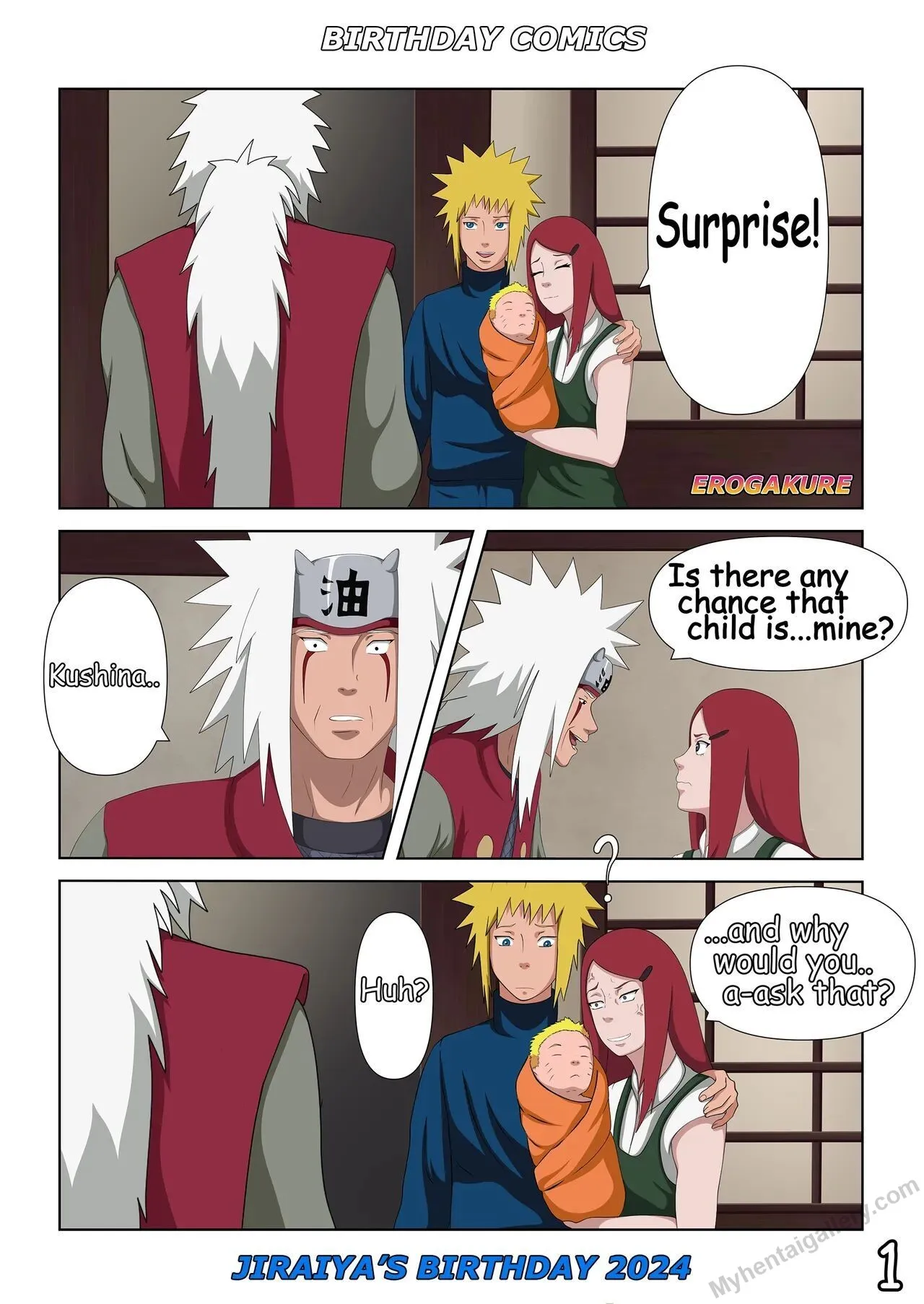 Jiraiya's Birthday 2024 porno comics Cover