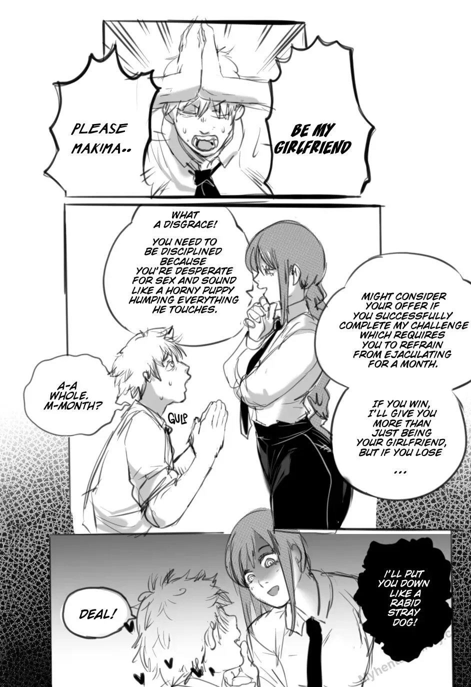 Makima's No Nut Novermber Challenge porno comics