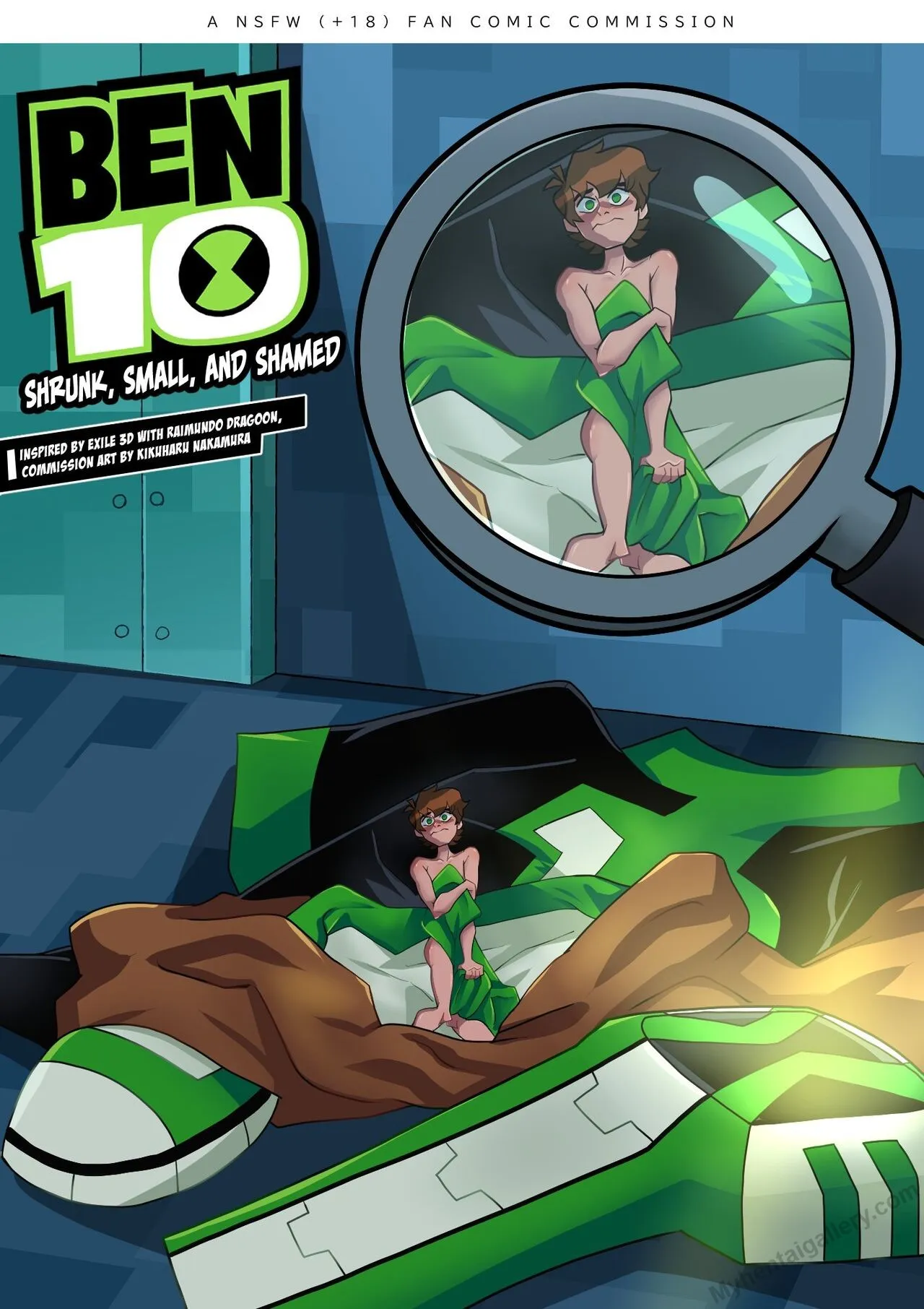 Ben 10 - Shrunk, Small And Shamed porno comics Cover