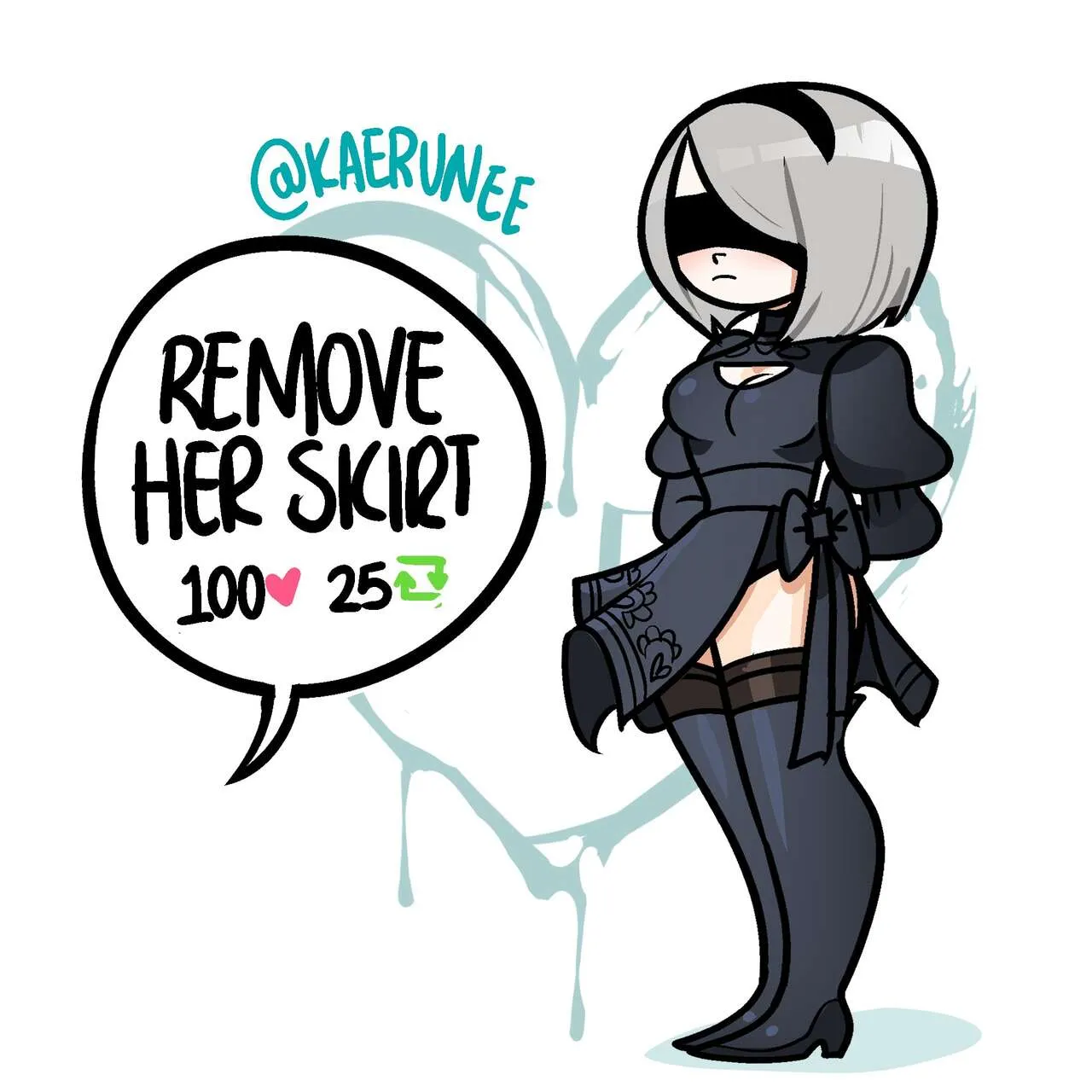 2B Strip Game porno comics