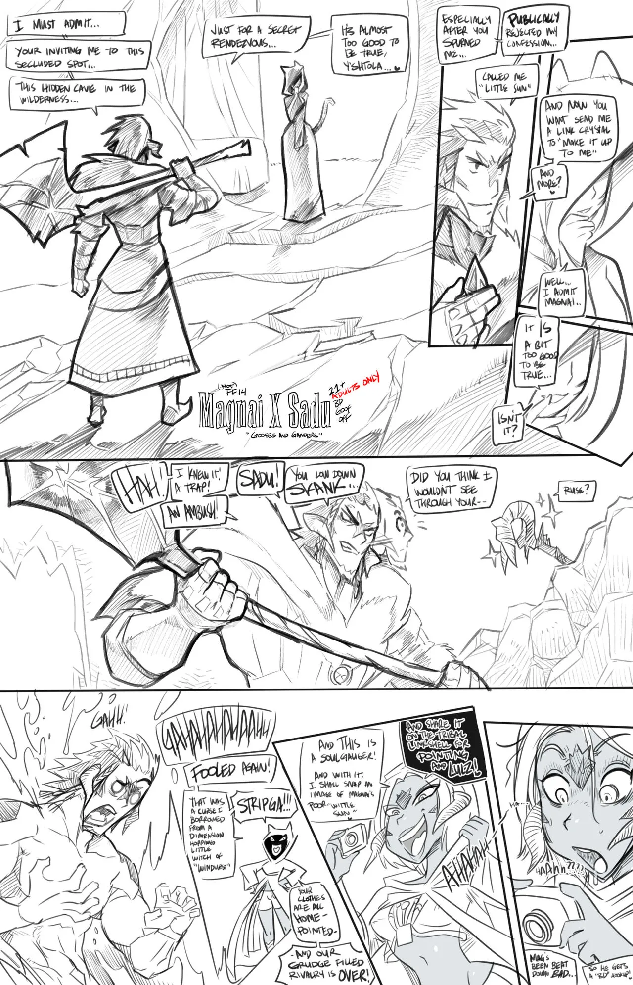 Magnai x Sadu - Gooses And ganders porno comics Cover