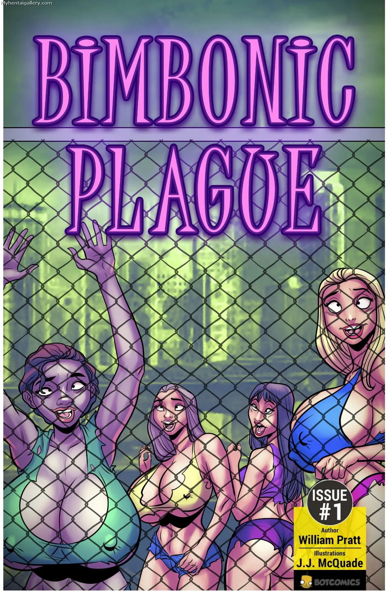 Bimbonic Plague 1 porno comics Cover