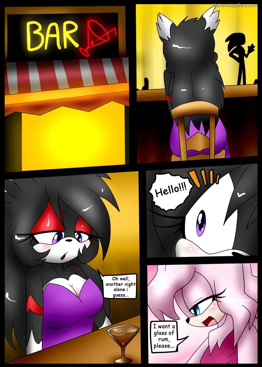 Bar Pickup porno comics