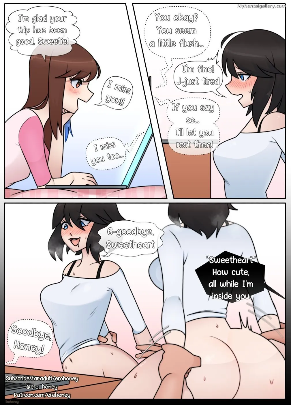 Video Call porno comics