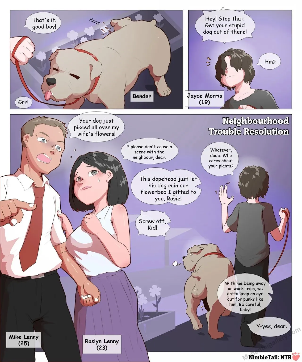Neighbourhood Trouble Resolution porno comics Cover