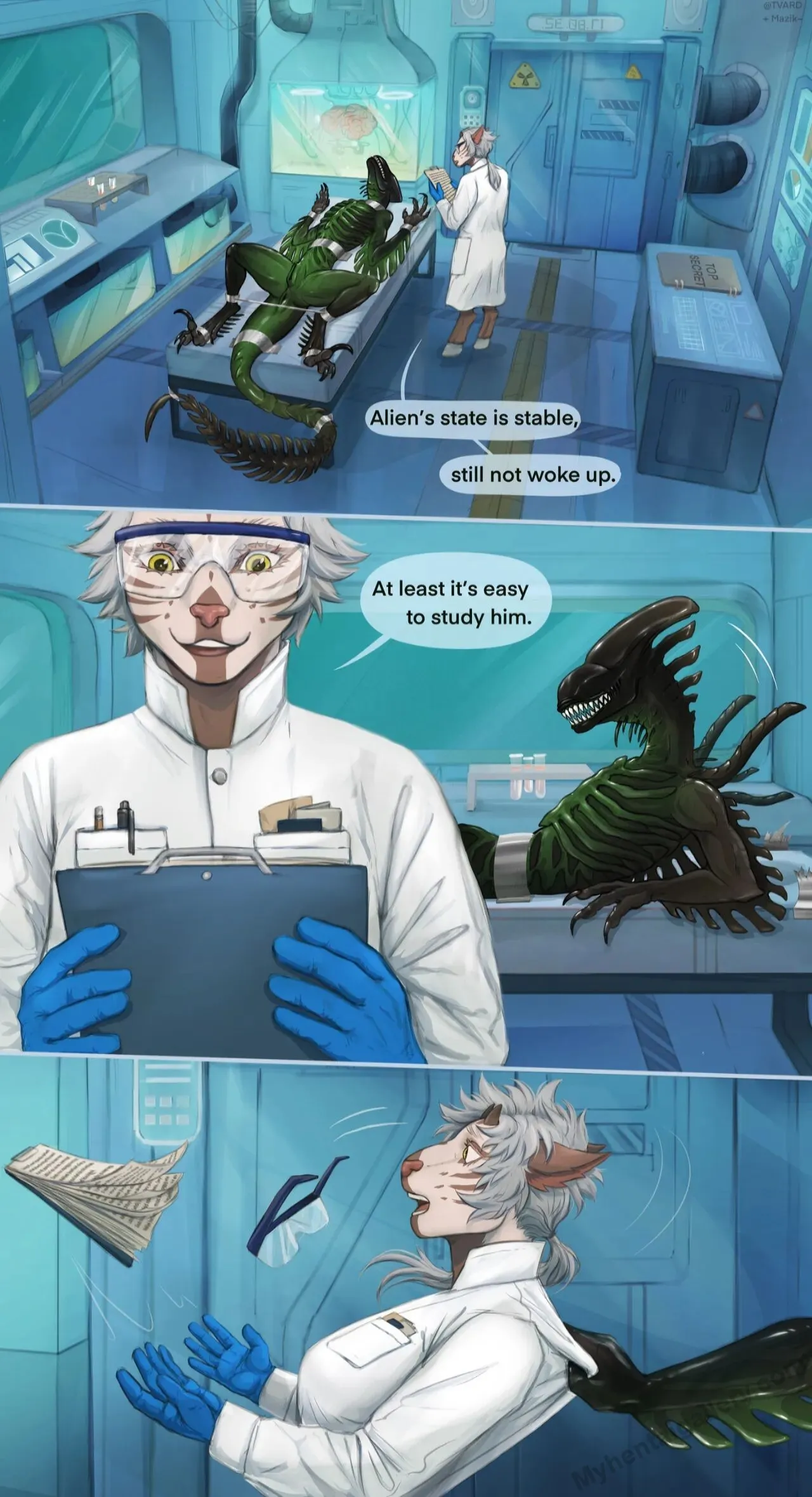 Alien! porno comics