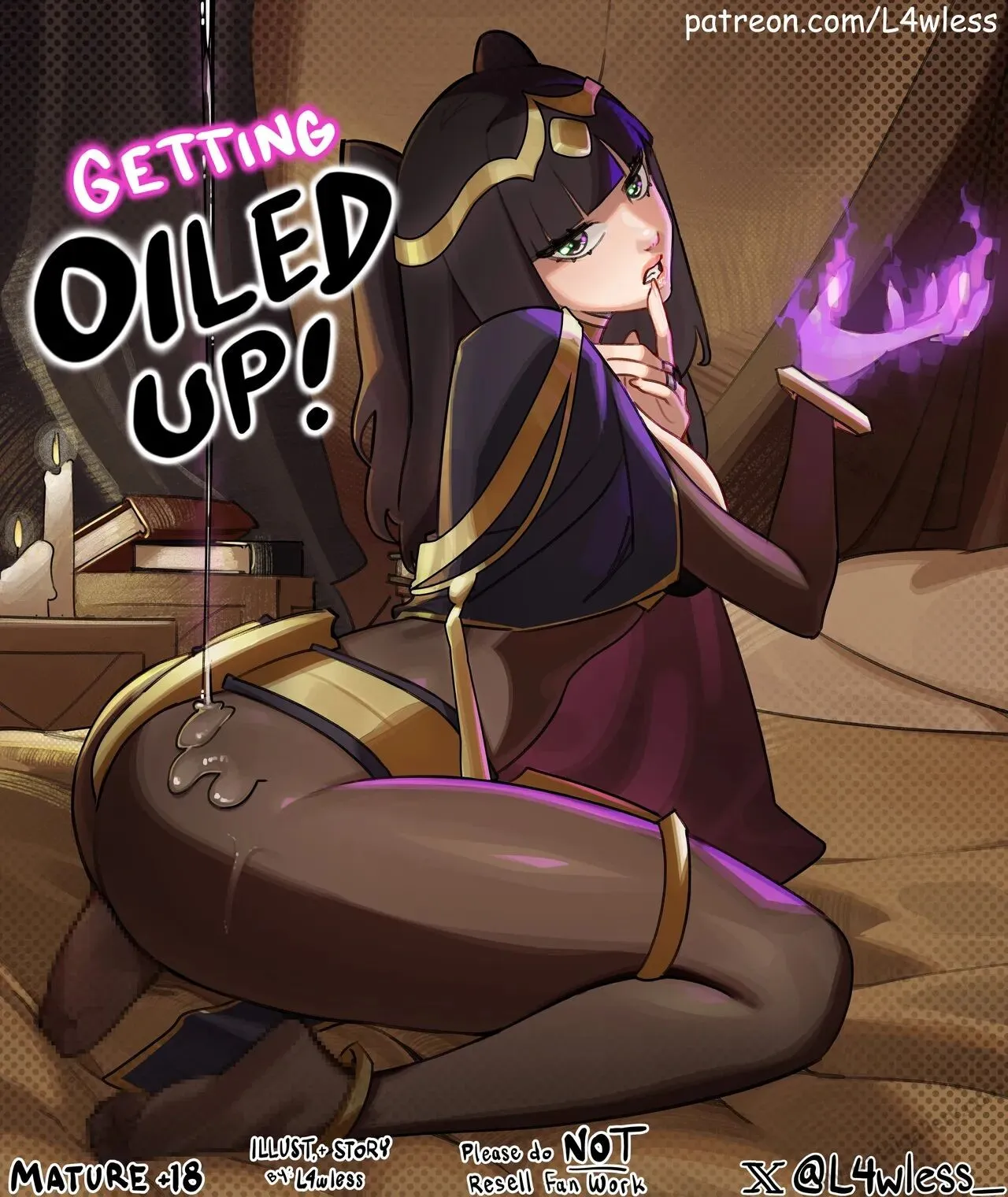 Getting Oiled Up! porno comics Cover