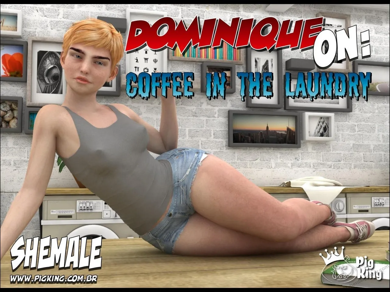 Dominique - Coffee In The Laundry porno comics