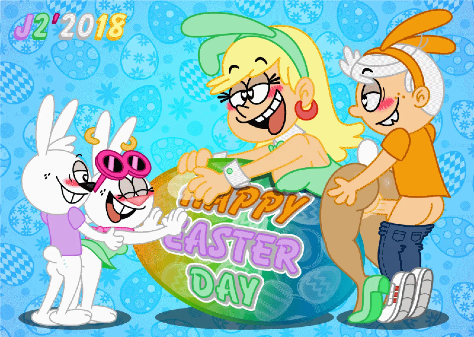 The Loud Bunny House porno comics Cover