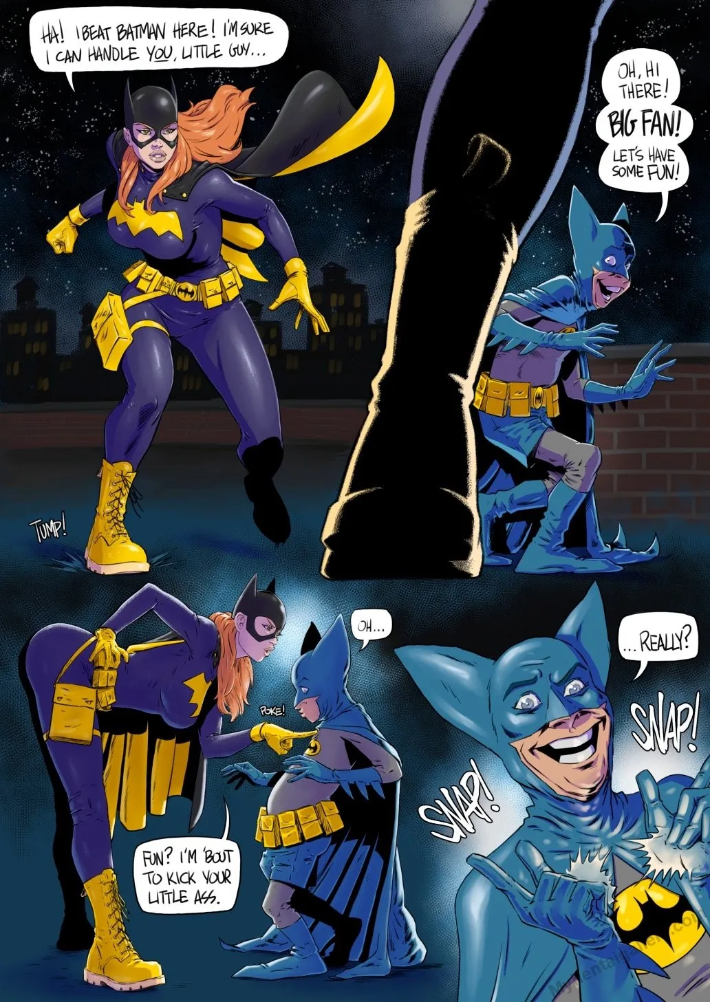 Batgirl Vs Bat Mite porno comics