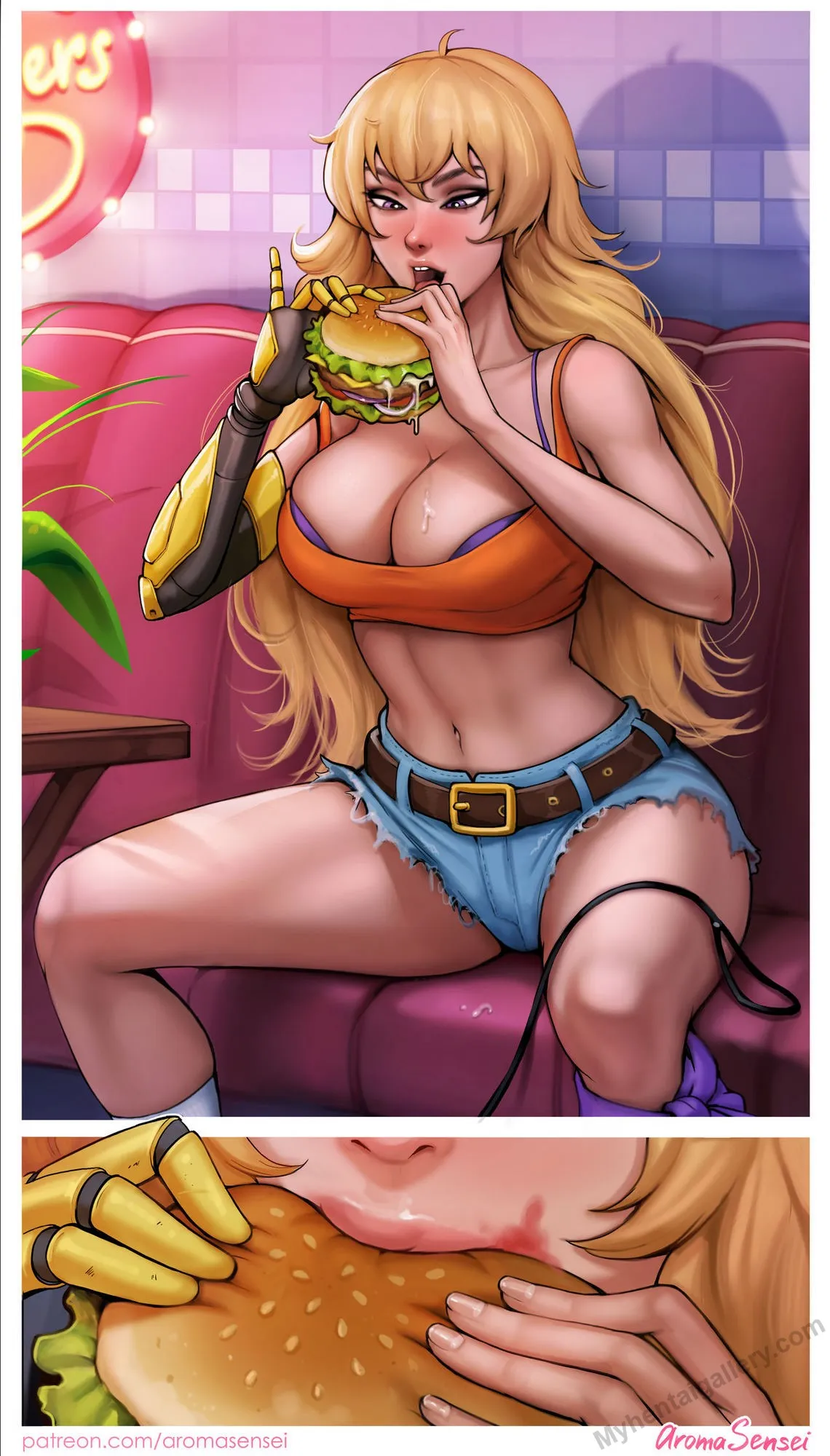 Lunch Time porno comics Cover